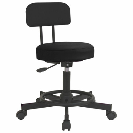 Стул кресло оператора РС12, без подлокотников, кожзам, черное