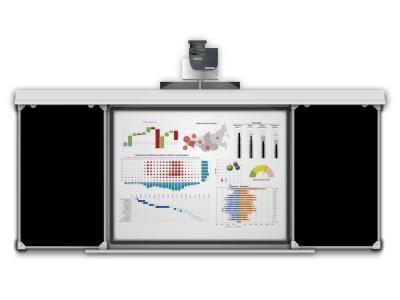 Рельсовая система для интерактивной панели и доски черная из серии «Базис»