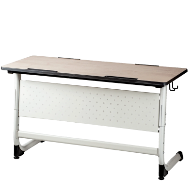 PU Стол ученический «Оптима» 2 — местный ПЕРФО экран, регулируемый 3 - 5 группа, клен танзай 22 мм