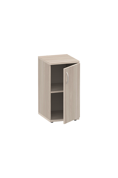 Шкаф узкий с полками, правый на 2 отделения ясень