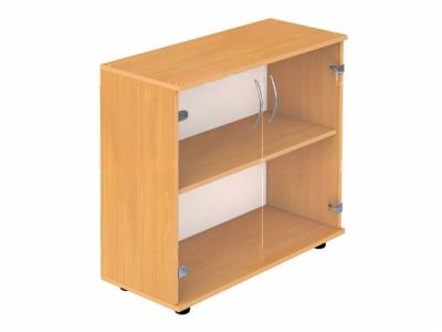 Шкаф 2-уровневый со стеклом