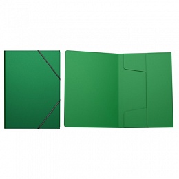 Папка пластиковая А4 на резинках "Classic" зеленая 