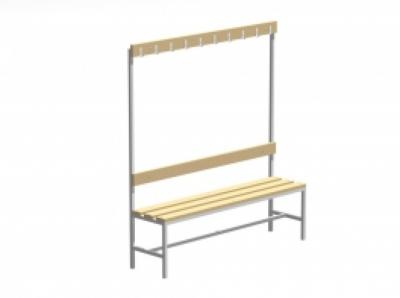 Скамья гардеробная с вешалкой (сосна