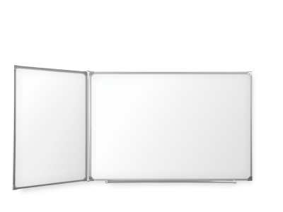 Двухэлементная(Л) магнитная полимерная школьная доска (маркерная)