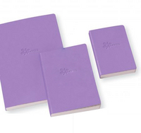 Записная книжка В7 128л линия "Scribble" фиолетовая 