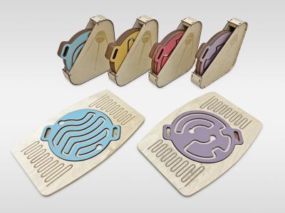 Набор комплектов из 4-х ручных балансиров и 2-х платформ для детей «Балу»