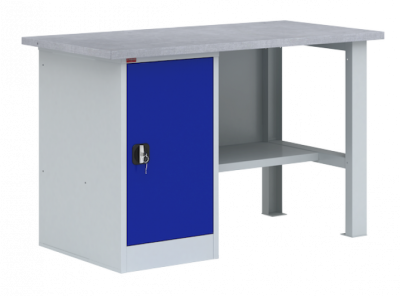 Однотумбовый металлический верстак ВП-2