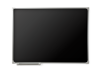 Одноэлементная магнитная полимерная школьная доска  чёрная