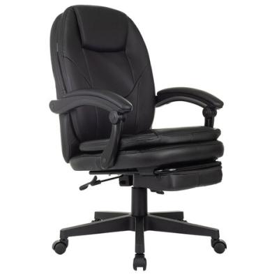 Кресло офисное CH-868N-BF, синхромеханизм, подставка для ног, экокожа, черное