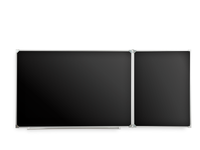 Двухэлементная(П) магнитная полимерная школьная доска чёрная