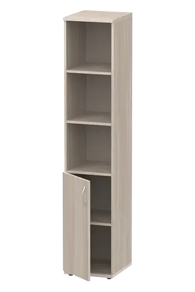 Шкаф полуоткрытый узкий, левый ясень