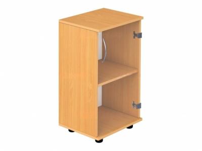 Шкаф 2-уровневый узкий со стеклом