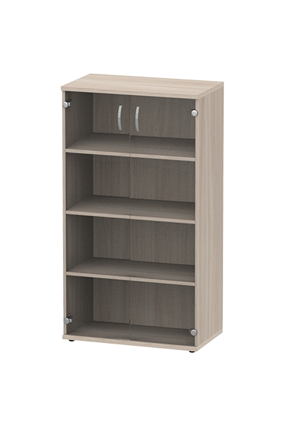 Шкаф-витрина на 4 отделения ясень