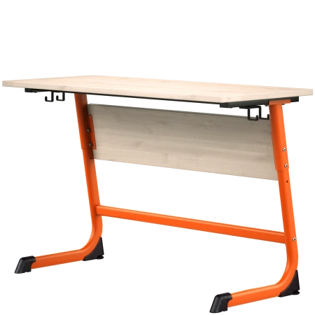 Стол ученический «Оптима» 2 — местный, регулируемый 5-7 группа, клен танзай 22 мм