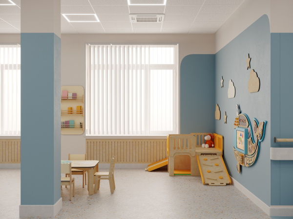 Игровой уголок в медицинском учреждении 12 м²