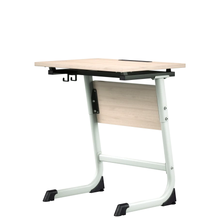 Стол ученический с НАКЛОНОМ СТОЛЕШНИЦЫ «Оптима» 1 — местный, регулируемый 3-5 группа, клен танзай