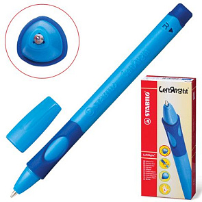 Ручка шариковая для правшей "LeftRight" 0,3мм. синяя, корпус синий 