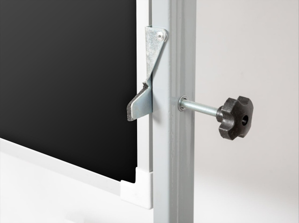 Поворотная магнитная полимерная школьная доска  чёрная