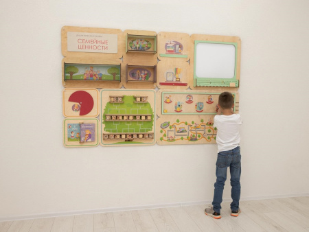 Дидактическая настенная панель «Семейные ценности »