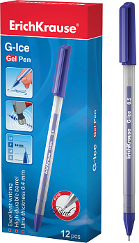 Ручка гелевая "G-ICE" 0,5мм. синяя 