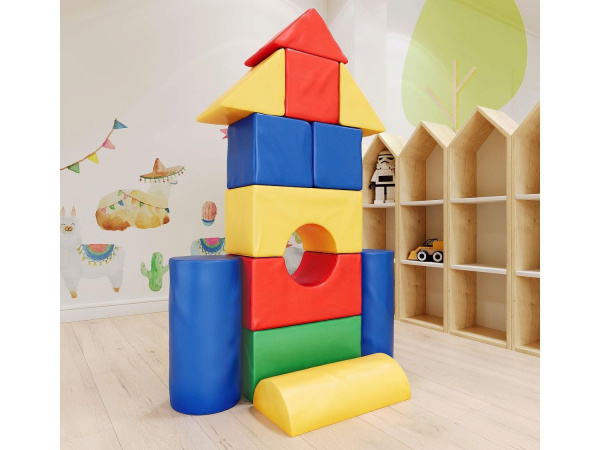 Мягкий конструктор «Ракета» синий