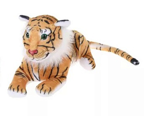 Мягкая игрушка Тигр лежачий 38 см. 