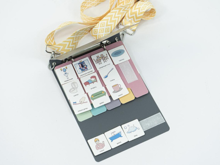 Комплект из 8 Коммуникативных книг с карточками PECS/ПЭКС (Маленькие) серый