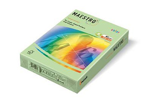 Бумага А4 500л "Maestro Color PALE" 80гр/м2, 104% (зеленый) 