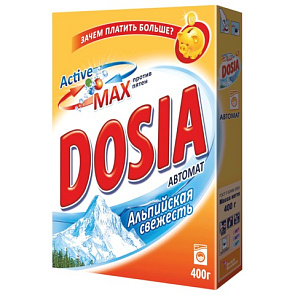 Порошок стиральный "Dosia" автомат 400 гр. "Альпийская свежесть" 