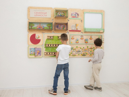 Дидактическая настенная панель «Семейные ценности »