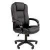 Кресло офисное Chairman CH 600 LT, экокожа, черное