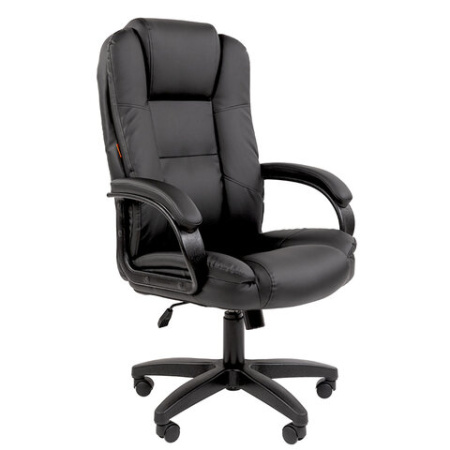Кресло офисное Chairman CH 600 LT, экокожа, черное