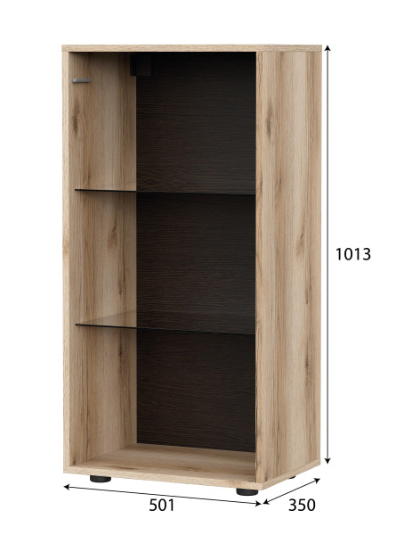 МС "Берген" Тумба со стеклом серия 2