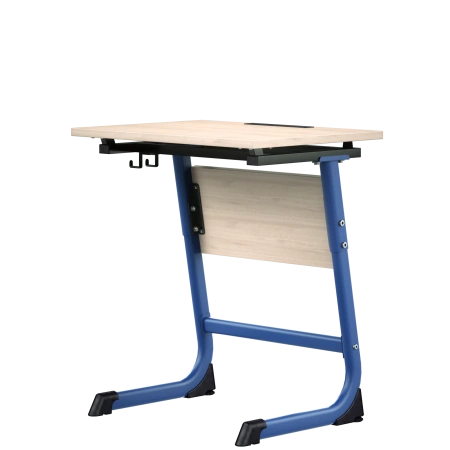 Стол ученический с НАКЛОНОМ СТОЛЕШНИЦЫ «Оптима» 1 — местный, регулируемый 3-5 группа, клен танзай