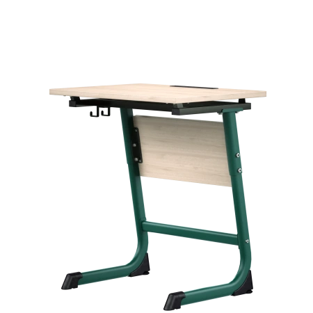 Стол ученический с НАКЛОНОМ СТОЛЕШНИЦЫ «Оптима» 1 — местный, регулируемый 5-7 группа, клен танзай з