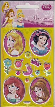 Радужные наклейки Disney Принцессы 5 DsW07 