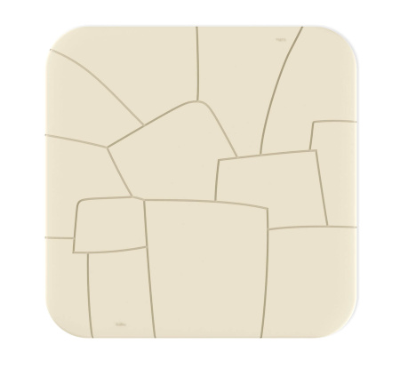 Пластиковый стол SHT-TU30/TT30 83/83 бежевый/коричневый