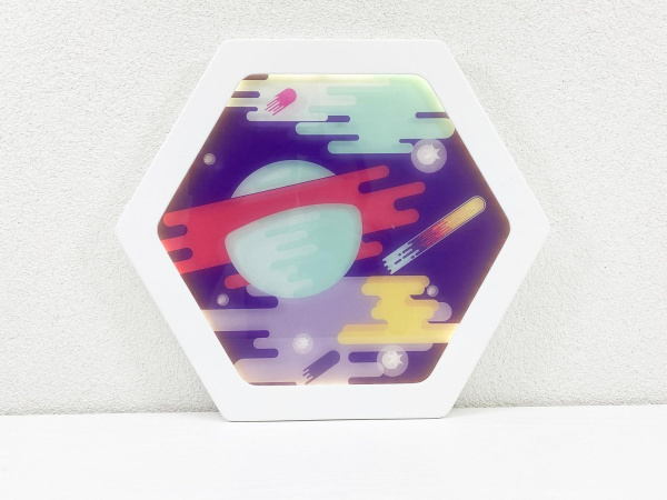 Декоративная тактильная панель с подсветкой - «Сатурн»