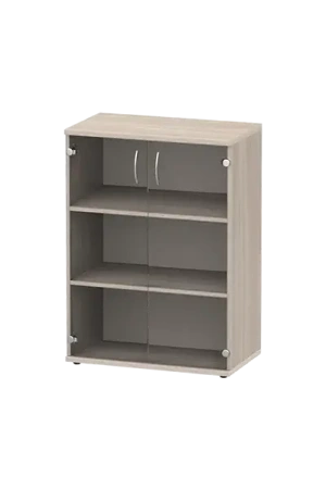 Шкаф-витрина на 3 отделения ясень