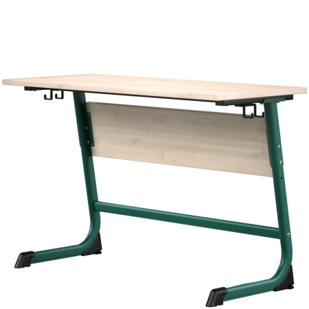 Стол ученический «Оптима» 2 — местный, регулируемый 5-7 группа, клен танзай 22 мм
