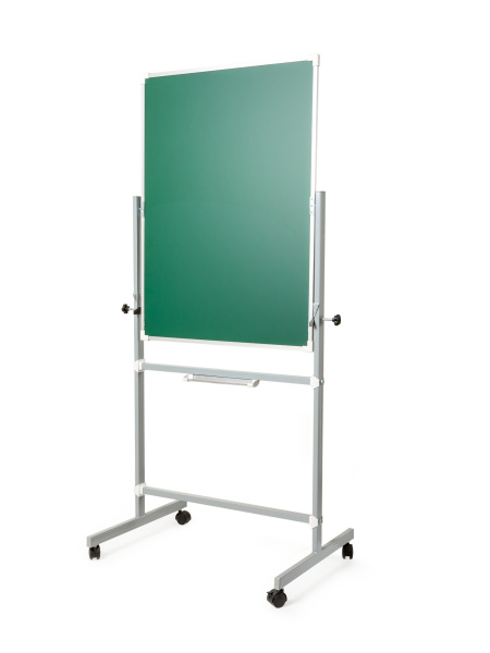 Поворотная магнитная полимерная школьная доска  (меловая)