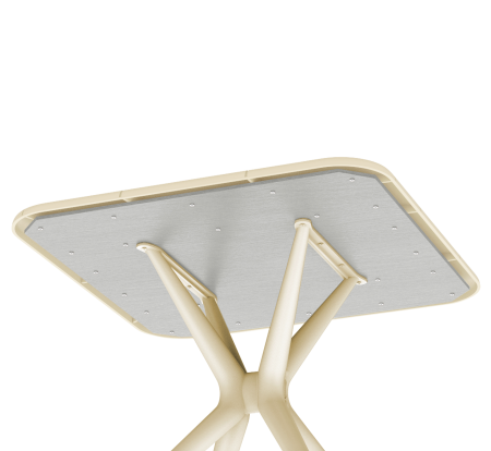 Пластиковый стол SHT-TU30/TT30 83/83 бежевый