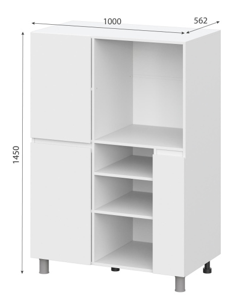 КГ "Одри" Тумба многофункциональная 1,0м 10ш1 серия 2