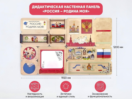 «Россия – Родина моя» - Дидактическая настенная панель