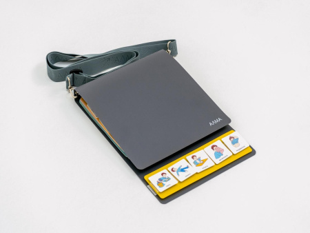 Комплект из 8 Коммуникативных книг с карточками PECS/ПЭКС (Маленькие) серый