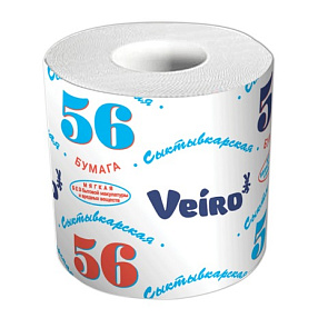 Бумага туалетная "Veiro" 39 м., на втулке (Сыктывкарский стандарт) 