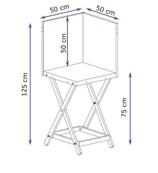 Стол для натюрмортов с двумя угловыми планшетами Натан