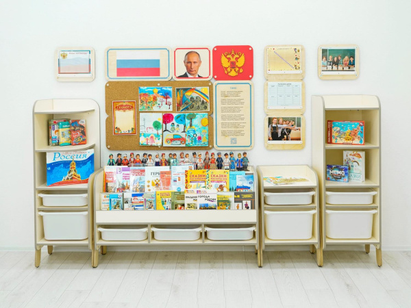 Большой уголок патриотического воспитания в группе ДОУ - «Родина моя»