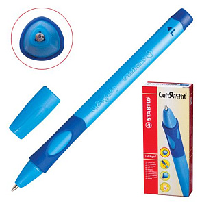 Ручка шариковая для левшей 0,3мм. синяя "LeftRight" корпус синий 