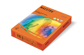 Бумага А4 500л "Maestro Color INTENSIVE" 80гр/м2, 104% (оранжевая) 